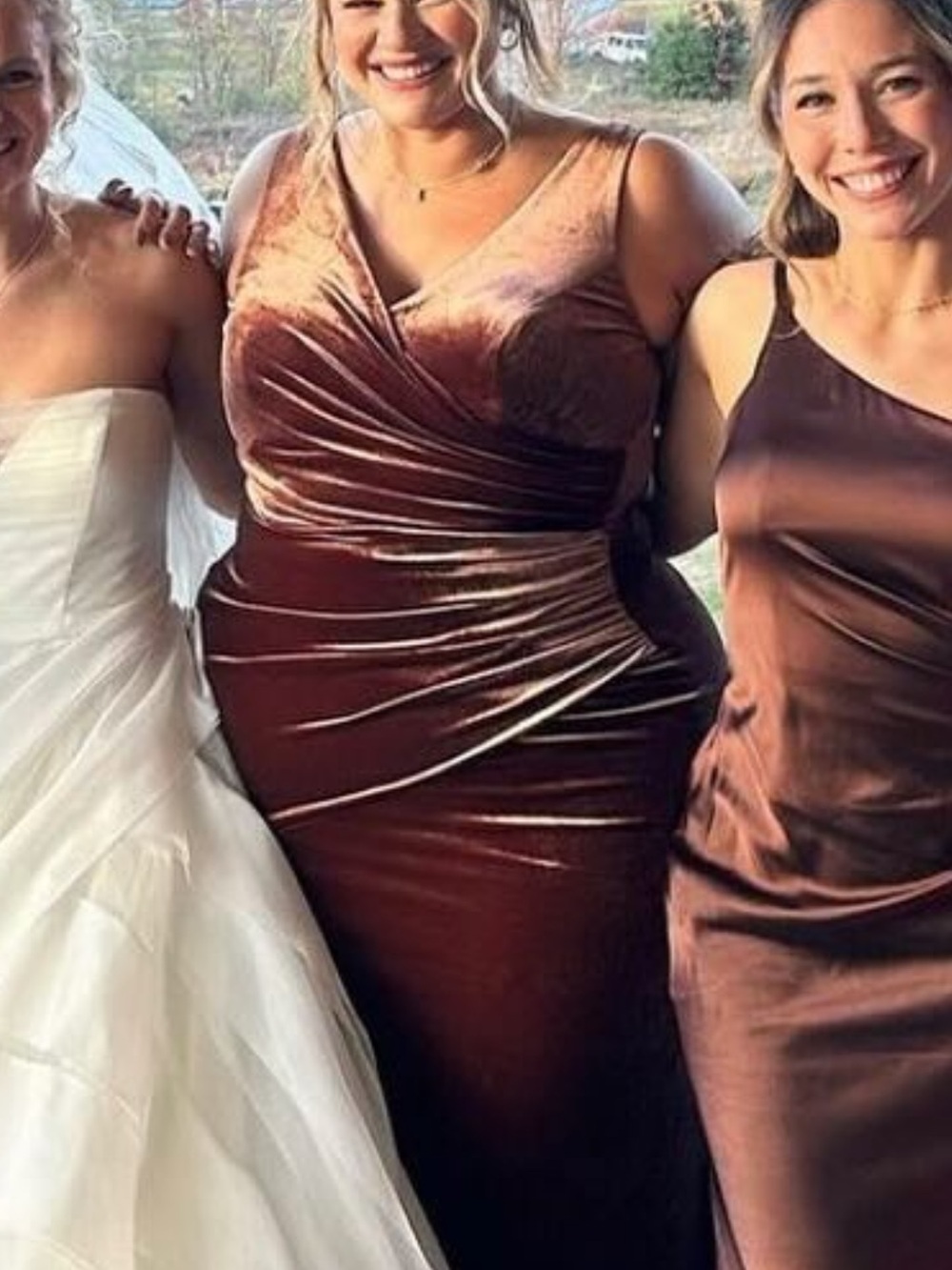Revelry Dawson Velvet Dress Mahogany Size 16